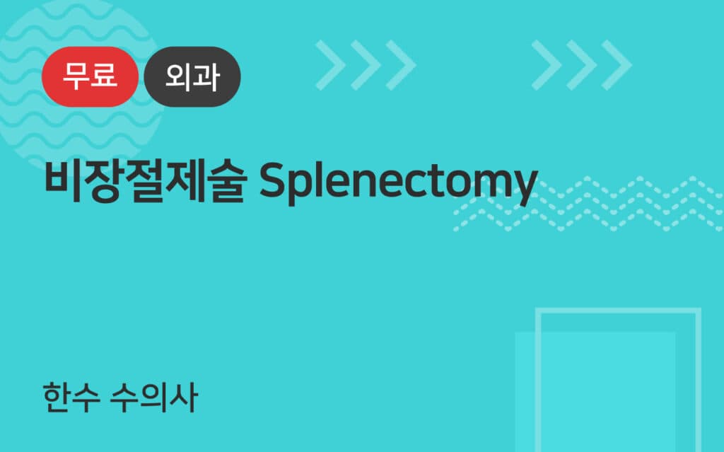 비장절제술 Splenectomy