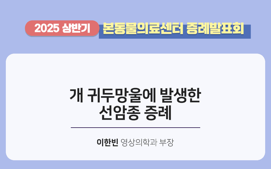 개 귀두망울에 발생한 선암종 증례
